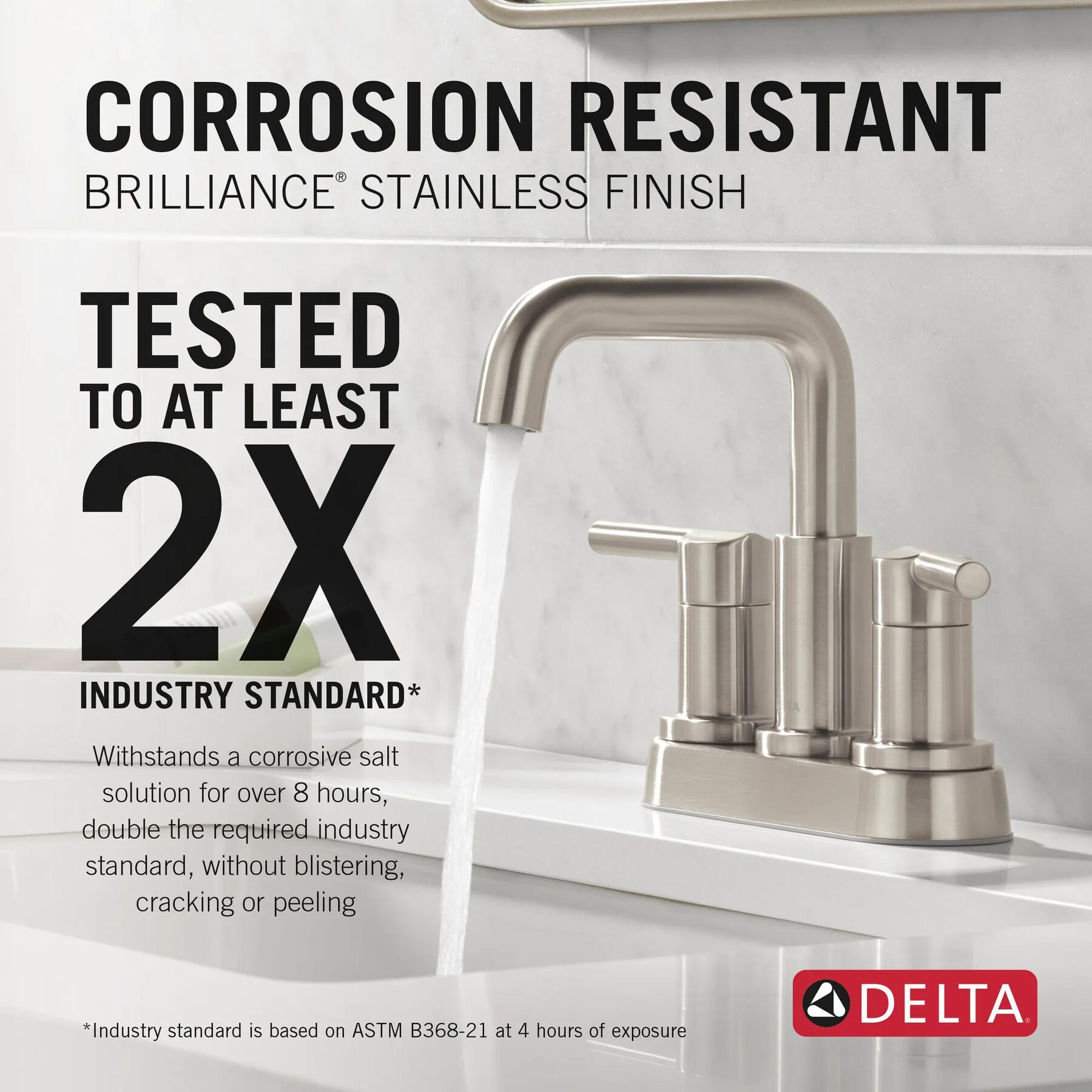 Two Handle Centerset Bathroom Faucet