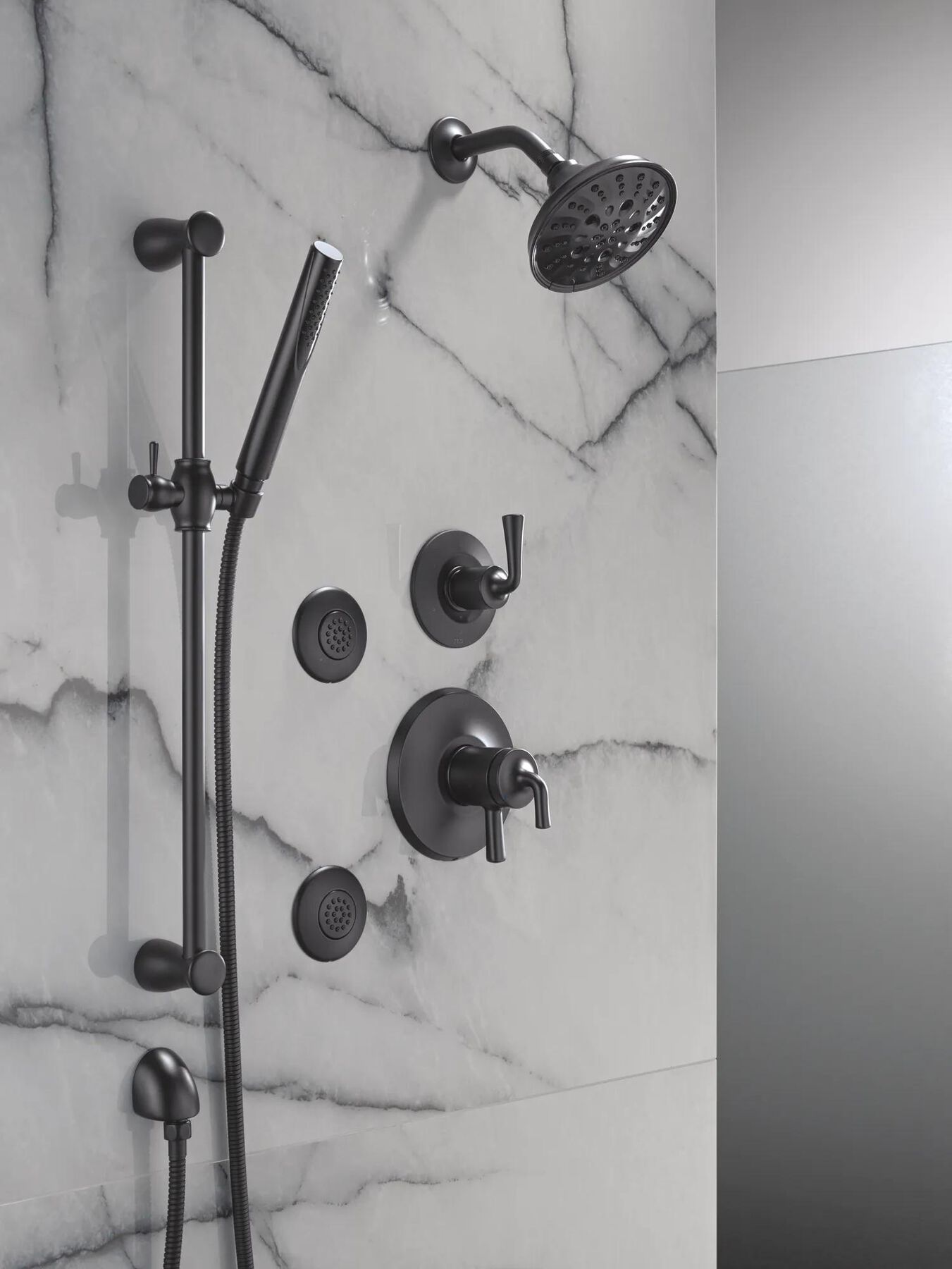 Premium Single-Setting Slide Bar Hand Shower