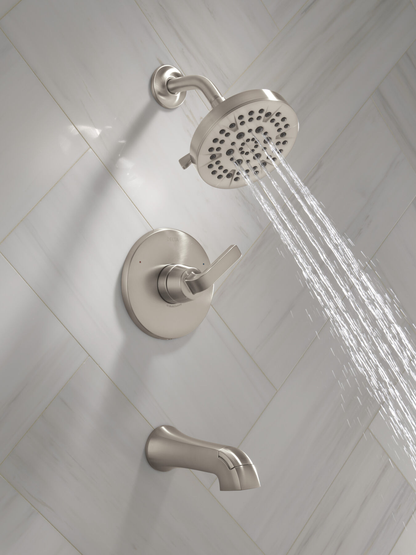 Widespread Lavatory Faucet with 14 Series Tub Shower Trim and Bathroom Accessories Bundle