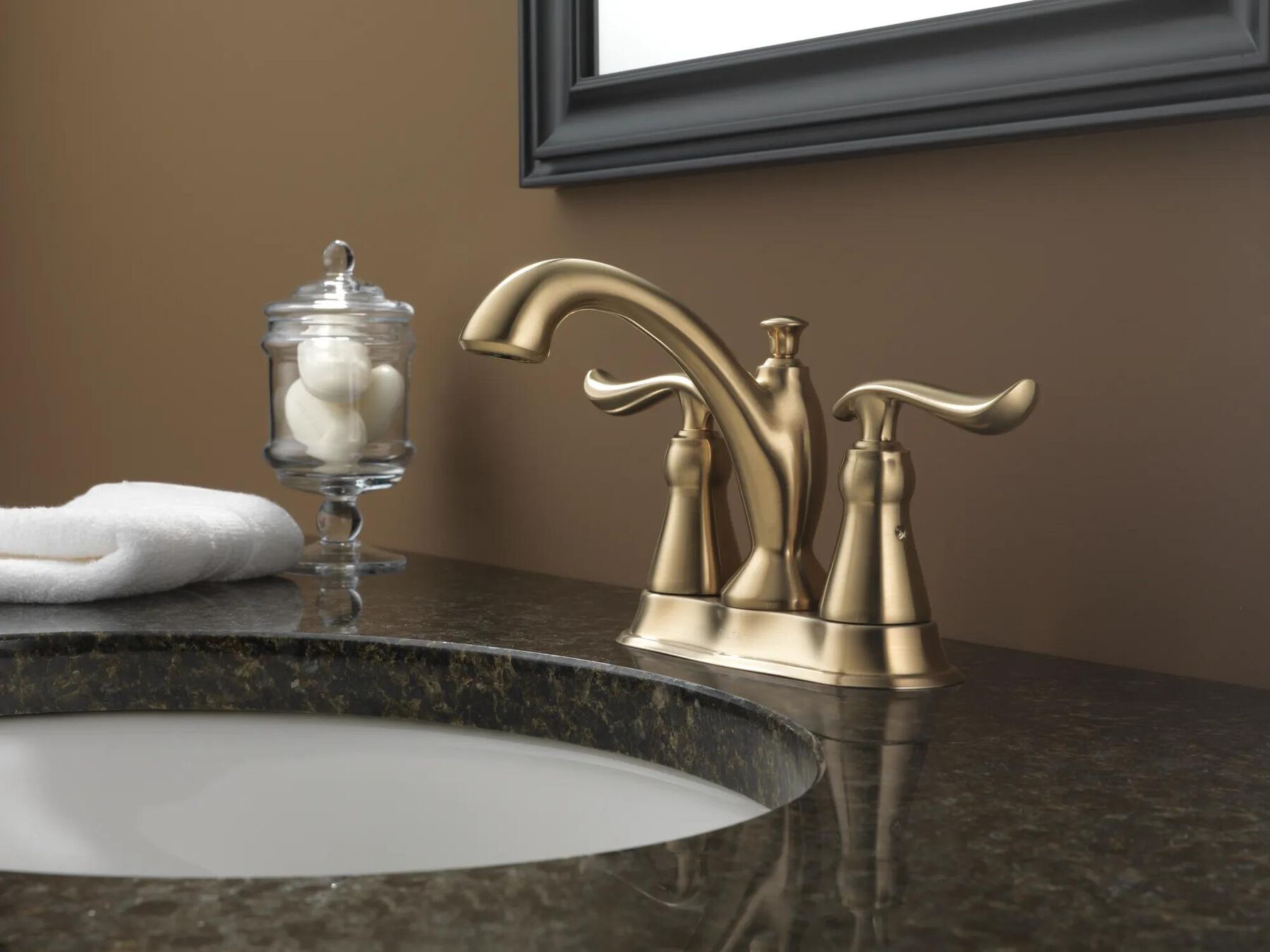 Two Handle Centerset Bathroom Faucet
