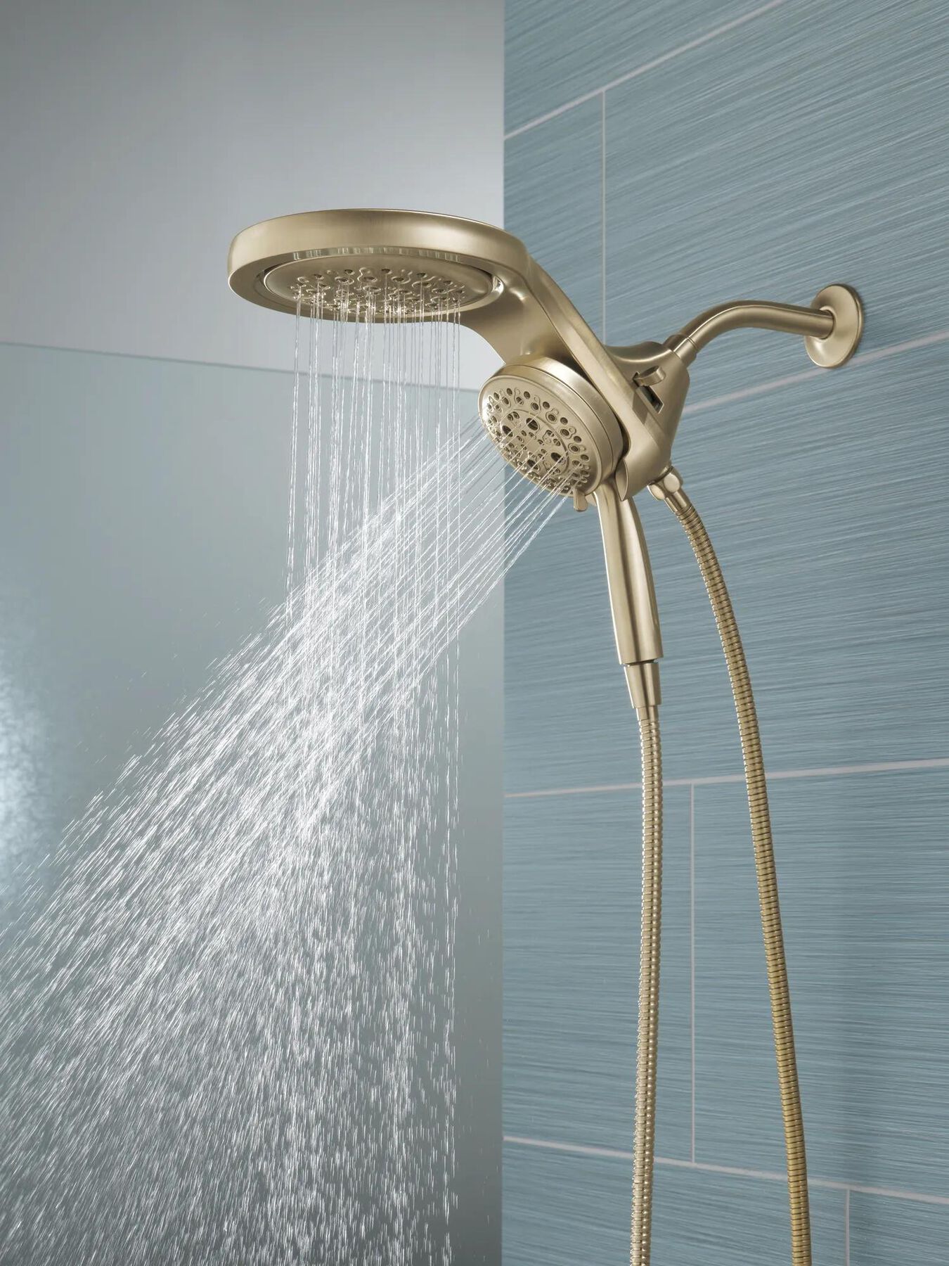 HydroRain&reg; H<sub>2</sub>Okinetic&reg; 5-Setting Two-in-One Shower Head