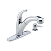 Single Handle Pull-Out Kitchen Faucet with Soap Dispenser