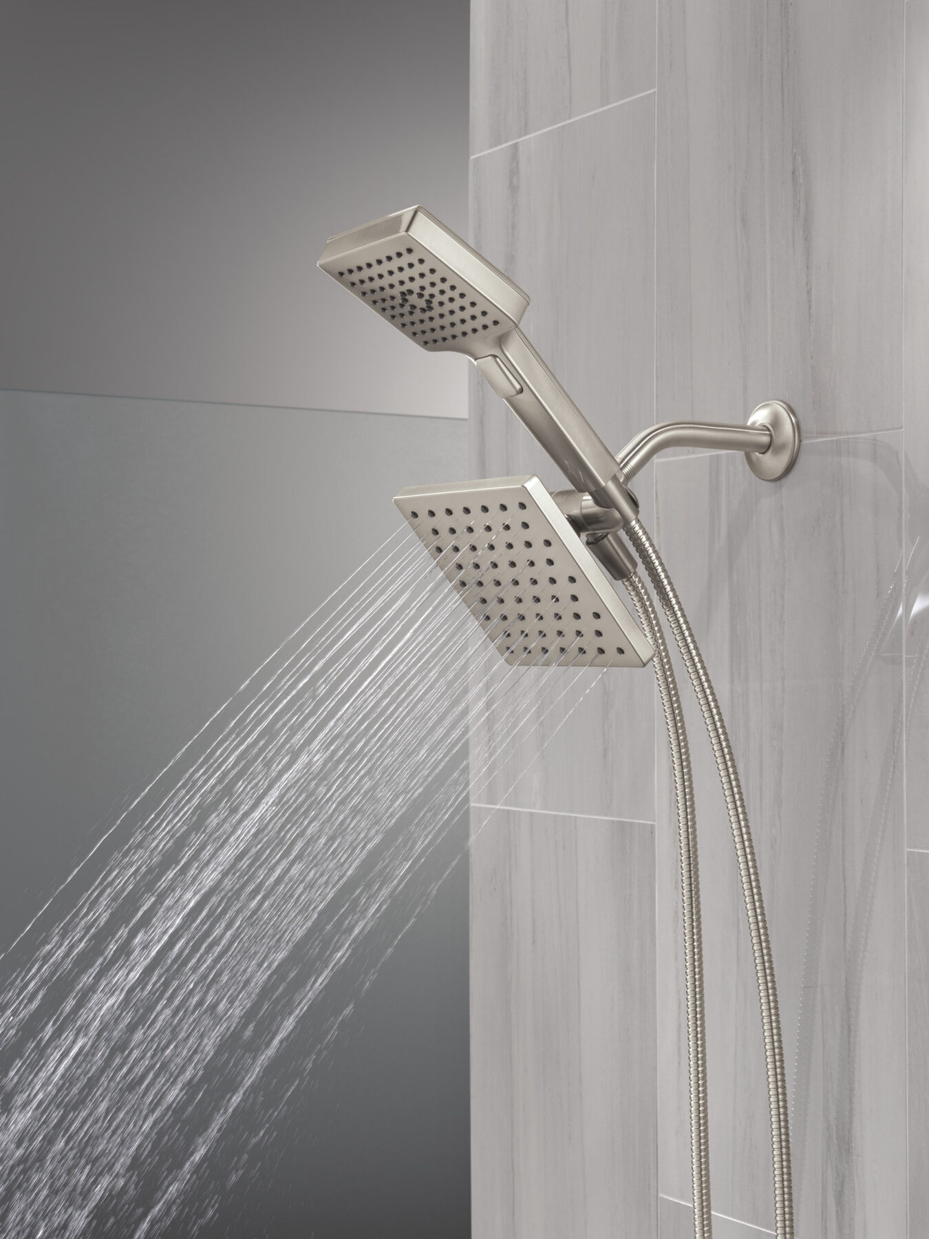5-Setting Two-in-One Combination Shower with Additional Mount