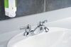 Two Handle Centerset Lavatory Faucet - Less Pop-Up