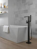 Single Handle Floor Mount Tub Filler Trim with Hand Shower