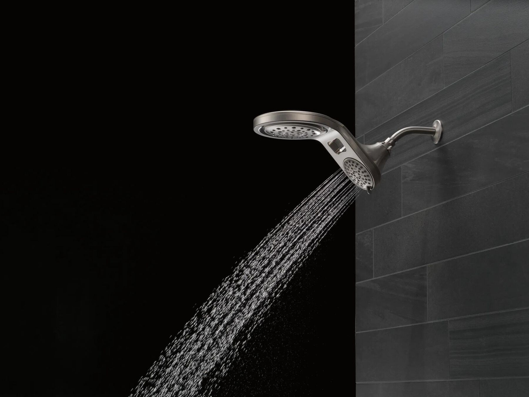 HydroRain&reg; 5-Setting Two-in-One Shower Head