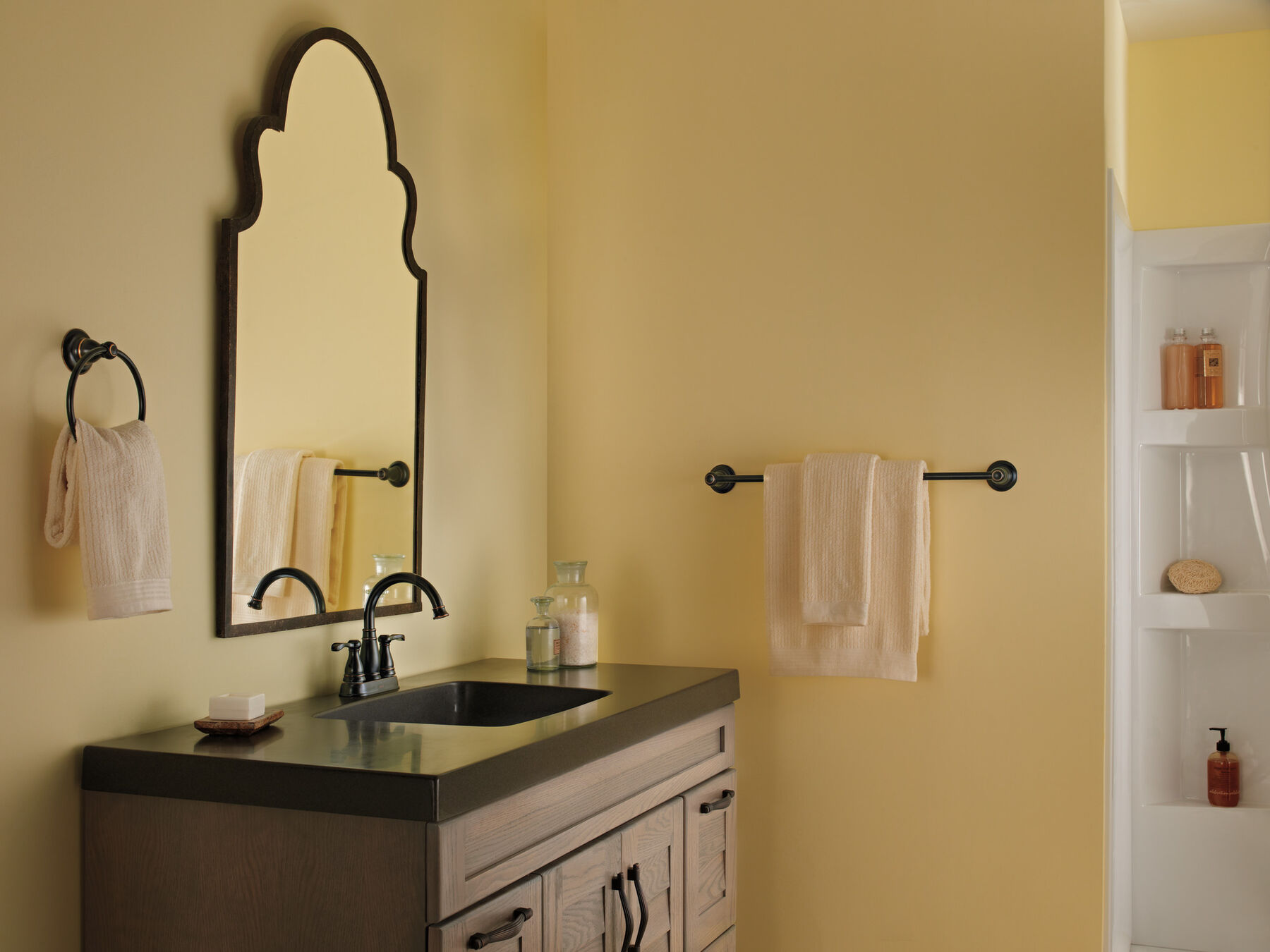 Two Handle Centerset Bathroom Faucet
