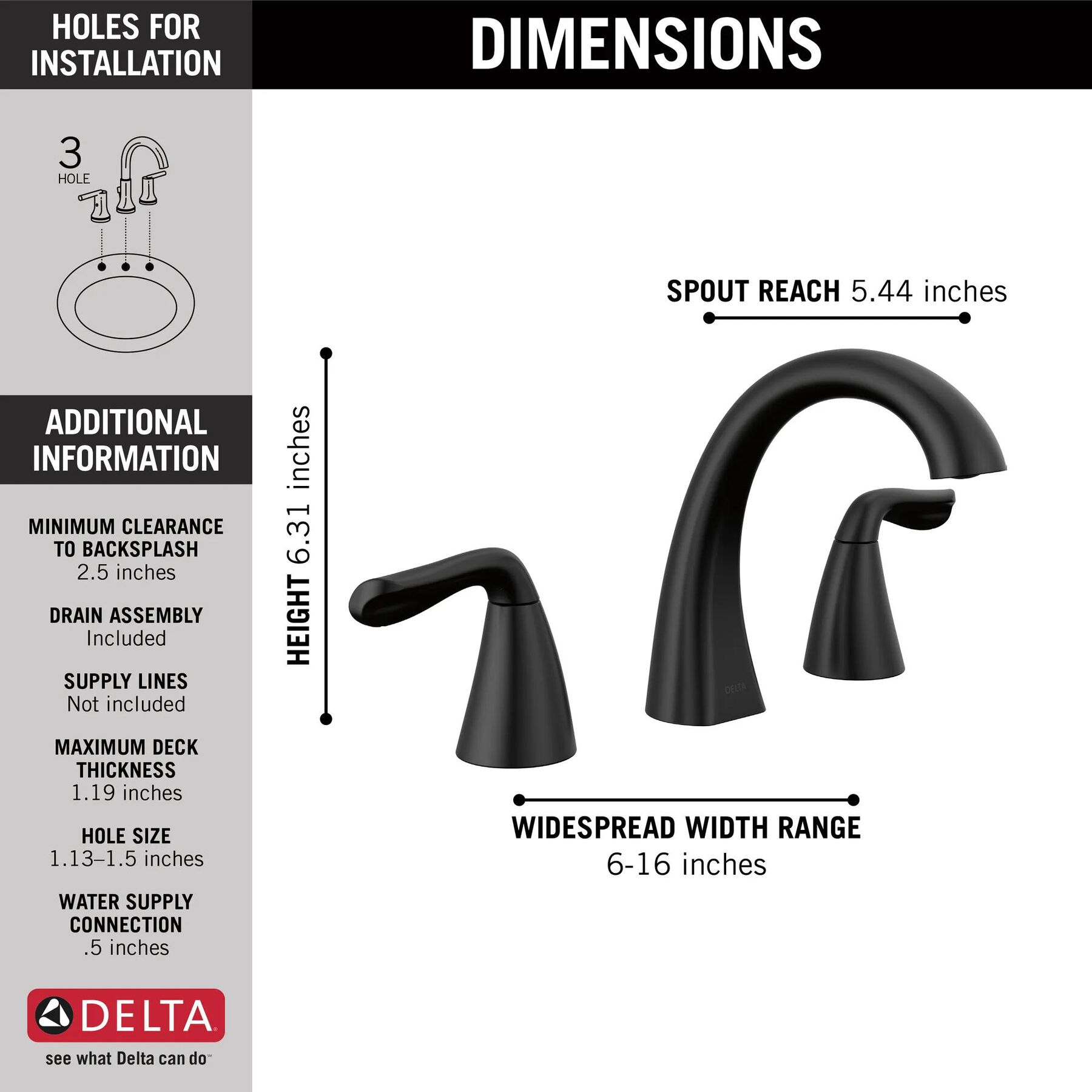 Widespread Bathroom Faucet (Recertified)
