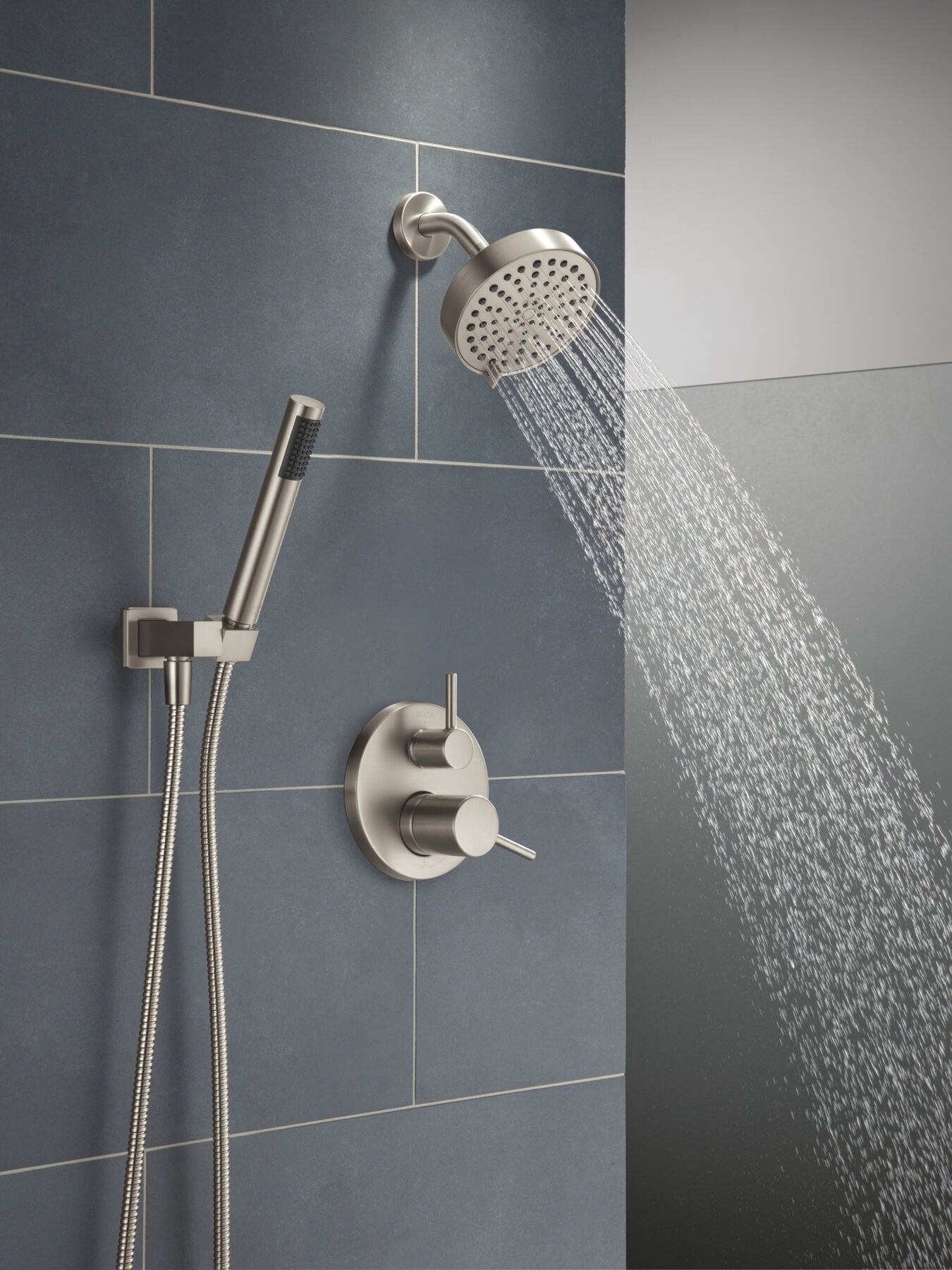 14S Shower Trim w Fixed Head & Hand Shower