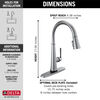 Single Handle Pull-Down Kitchen Faucet with Touch<sub>2</sub>O&reg; Technology