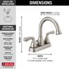 Two Handle Centerset Bathroom Faucet Stackout