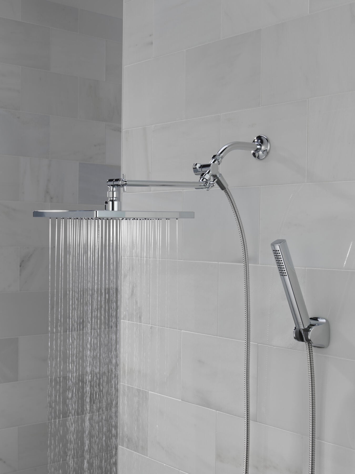 10 inch Raincan Shower Head & Hand Held Combo with Adjustable Extension Arm