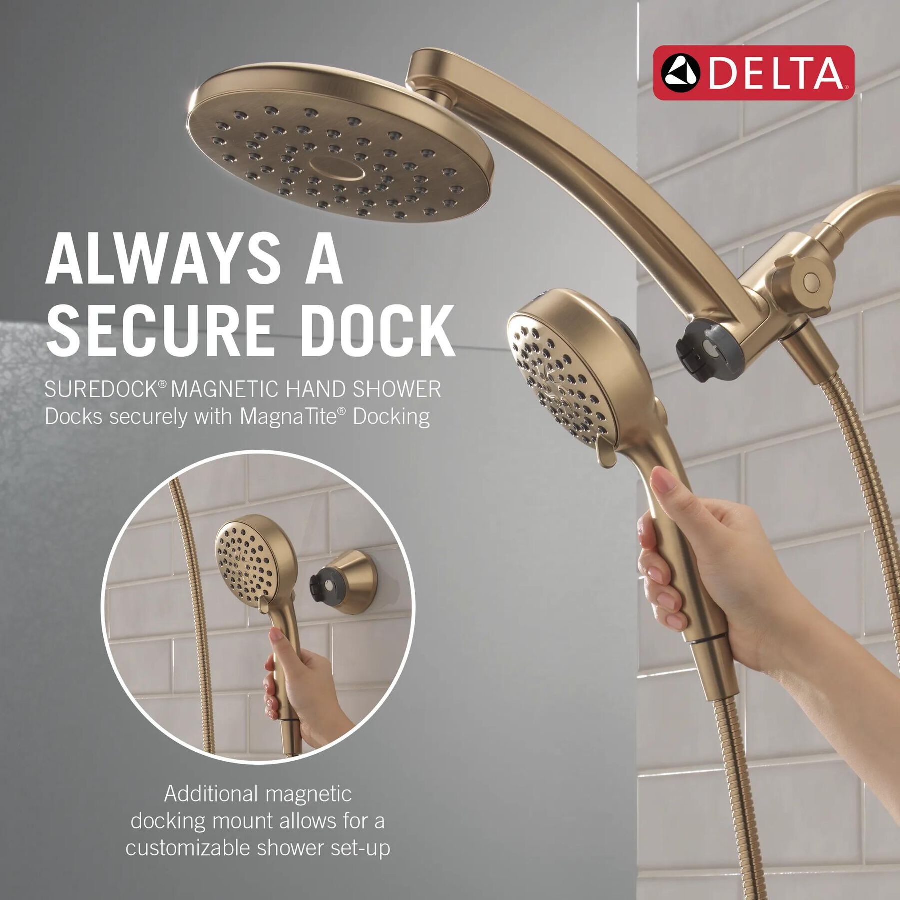 PivotPro&trade; 3-in-1 Combination Shower