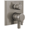 2-Handle Monitor&reg; 17 Series Valve Trim with 6-Setting Diverter