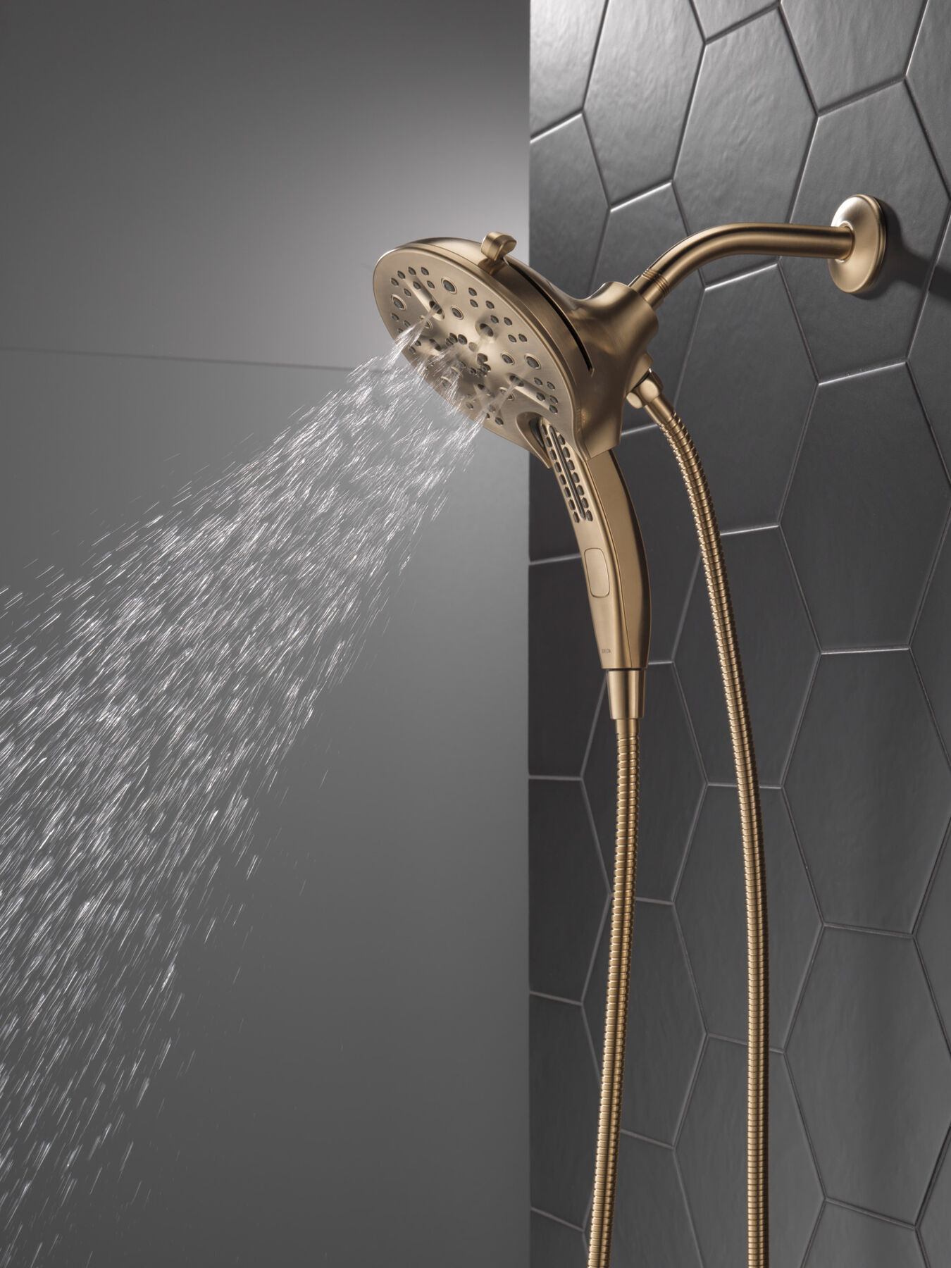 In2ition&reg; H<sub>2</sub>Okinetic&reg; 5-Setting Two-in-One Shower