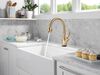 Touch2O with Touchless and VoiceIQ&reg; Technology Single Handle Pull-Down Kitchen Faucet with Soap Dispenser