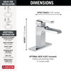 Single Handle Channel Bathroom Faucet (Recertified)
