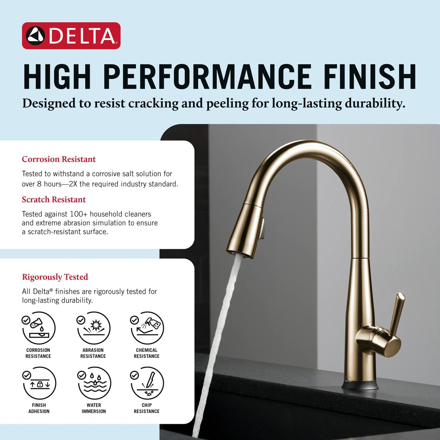 Single Handle Pull-Down Kitchen Faucet with Touch<sub>2</sub>O&reg; Technology Technology