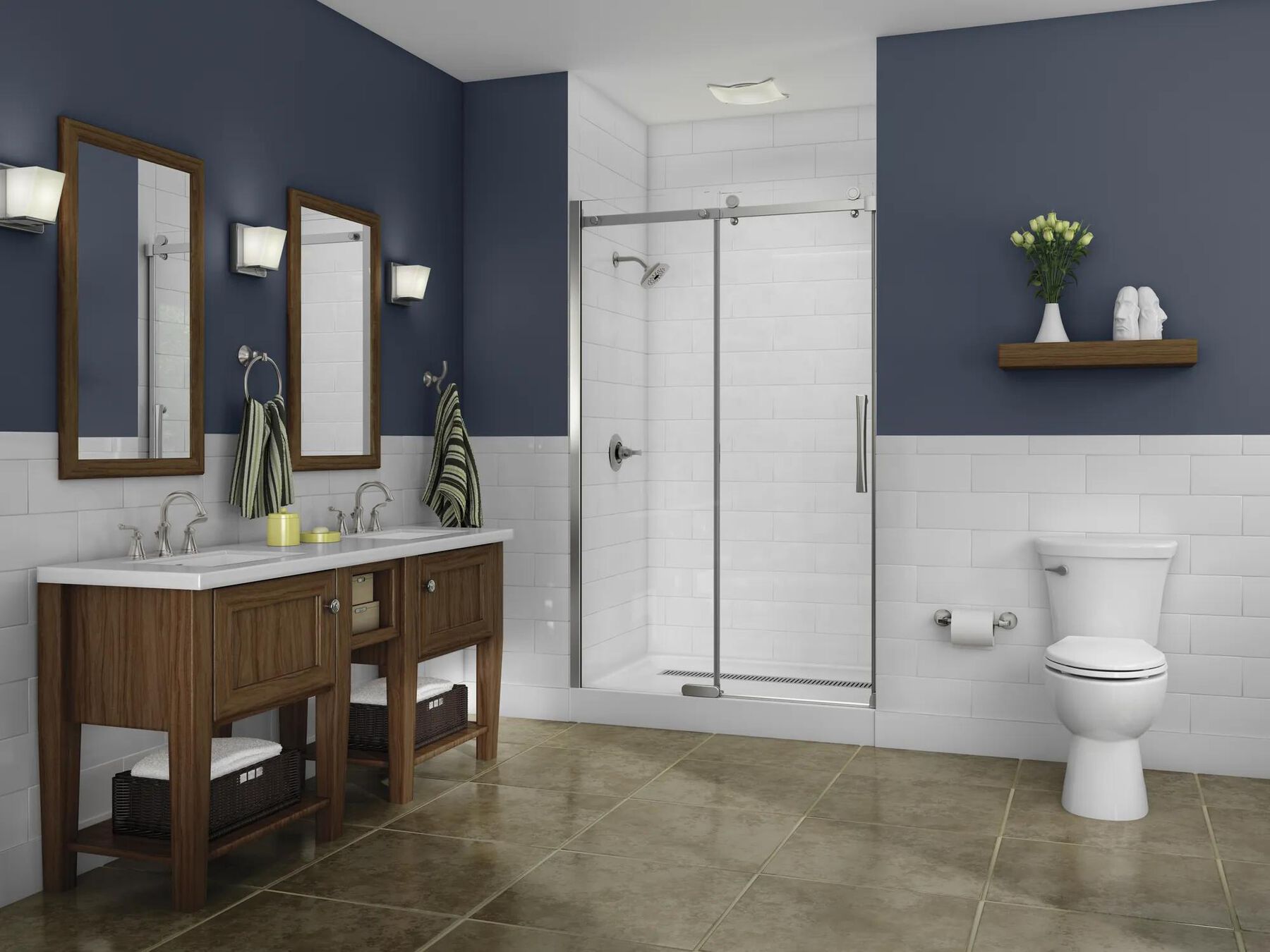 Two Handle Widespread Bathroom Faucet