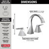 Two Handle Widespread Bathroom Faucet