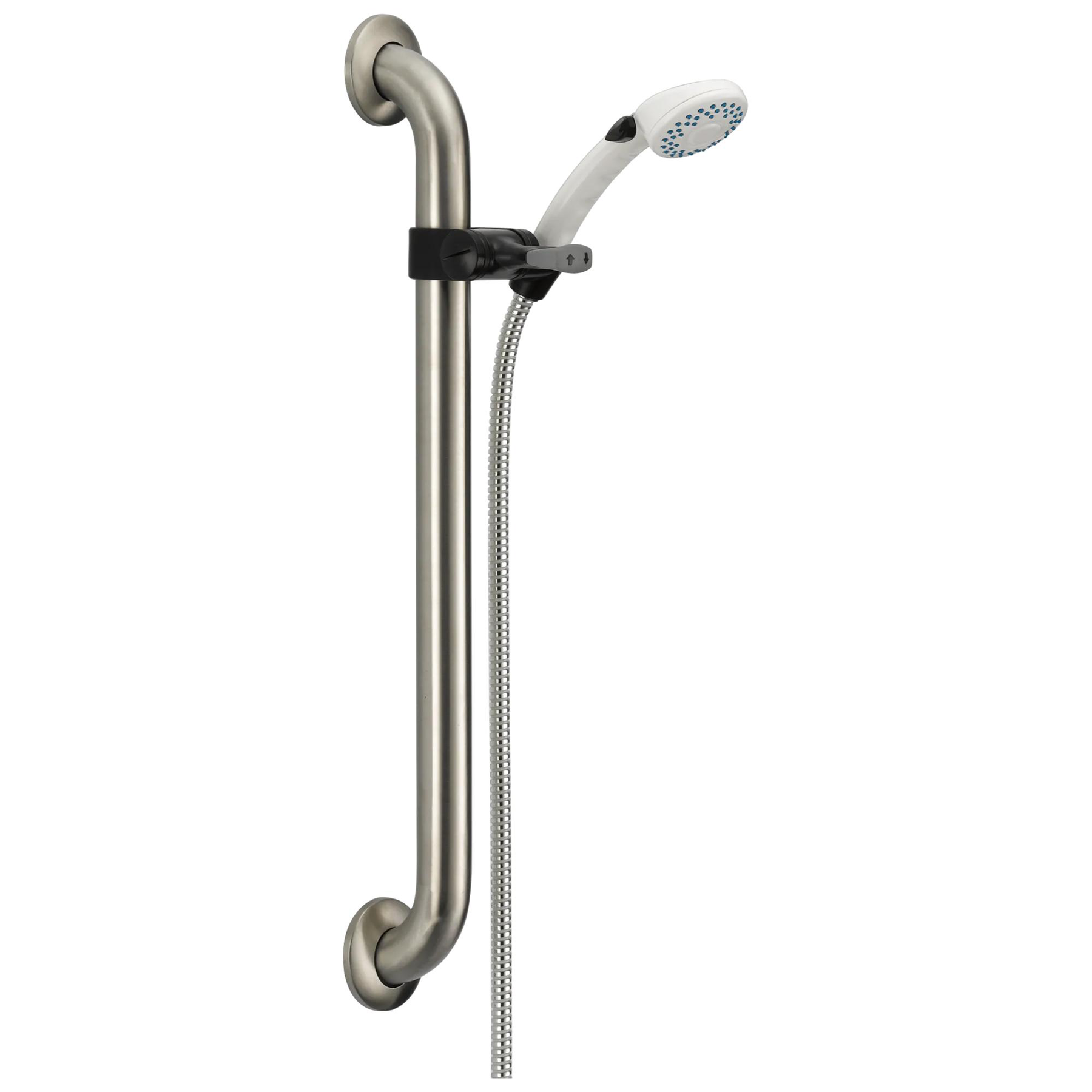 Adjustable Slide Bar / Grab Bar 2-Setting Hand Shower