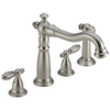 Two Handle Widespread Kitchen Faucet with Spray