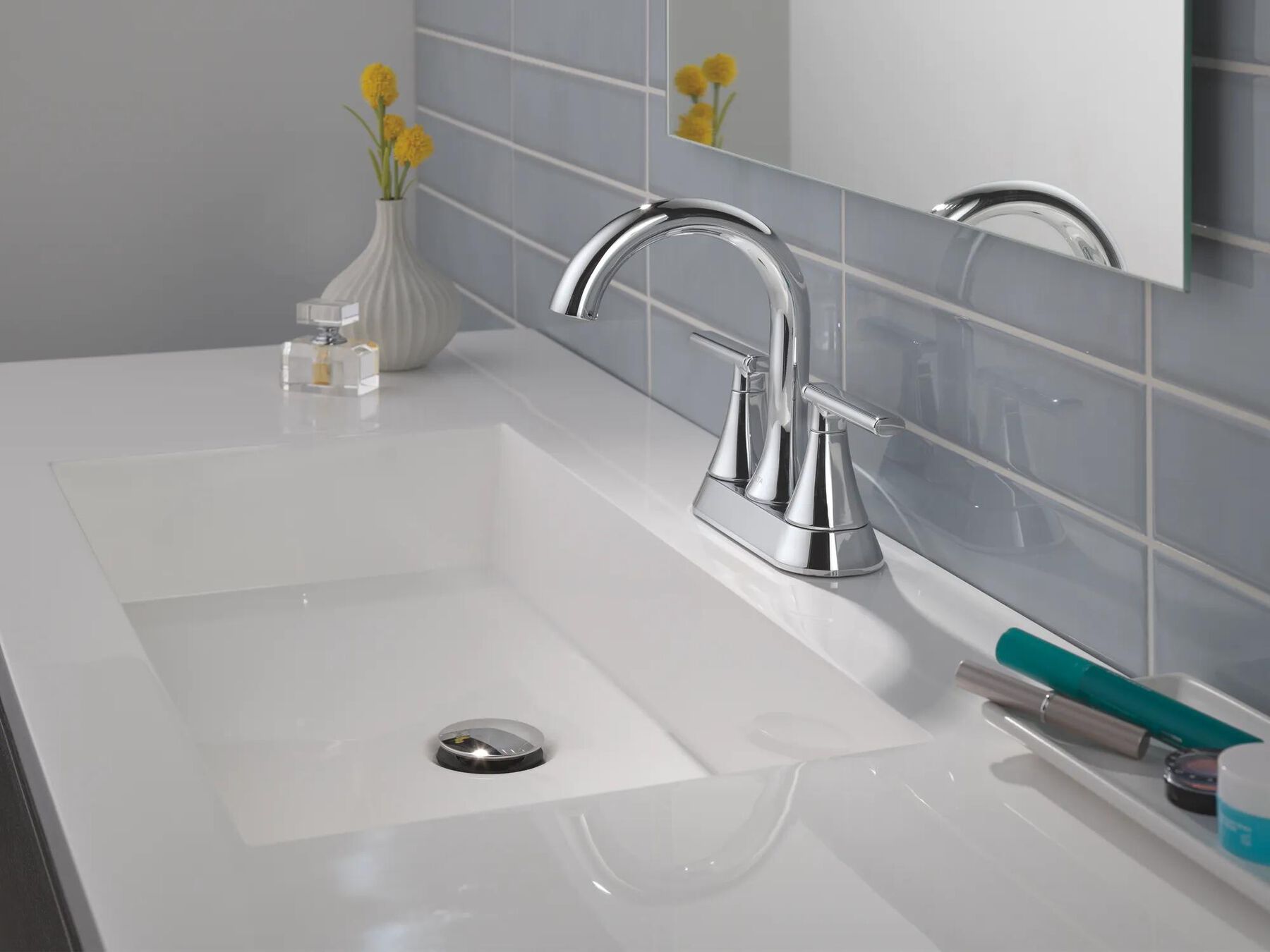 Two Handle Centerset Bathroom Faucet