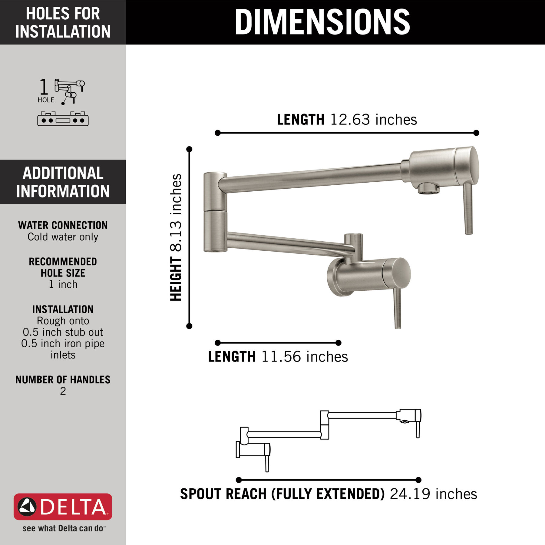 Wall-Mount Pot Filler (Recertified)