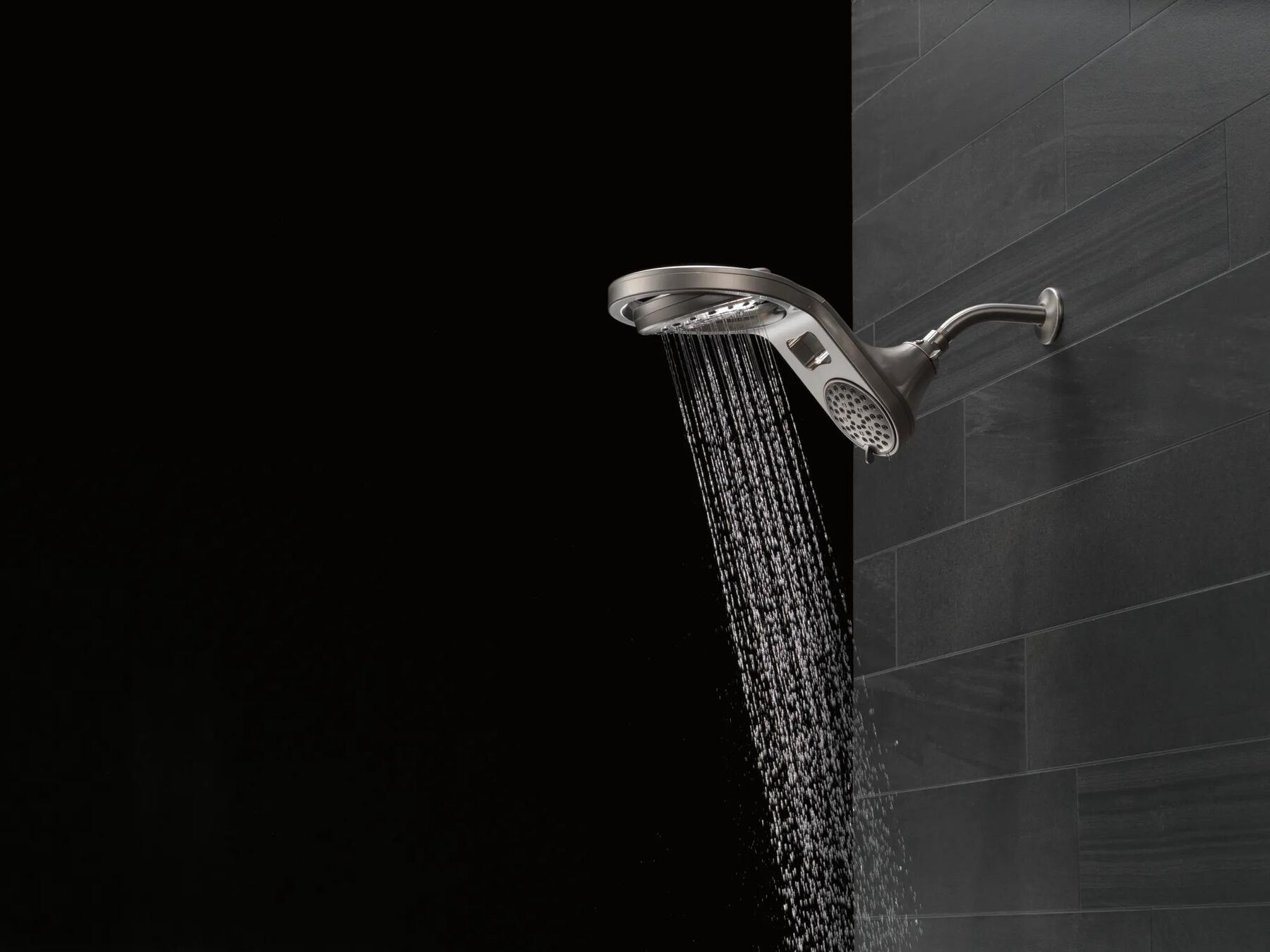 HydroRain&reg; 5-Setting Two-in-One Shower Head