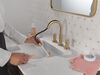 Two Handle Widespread Pull-Down Bathroom Faucet