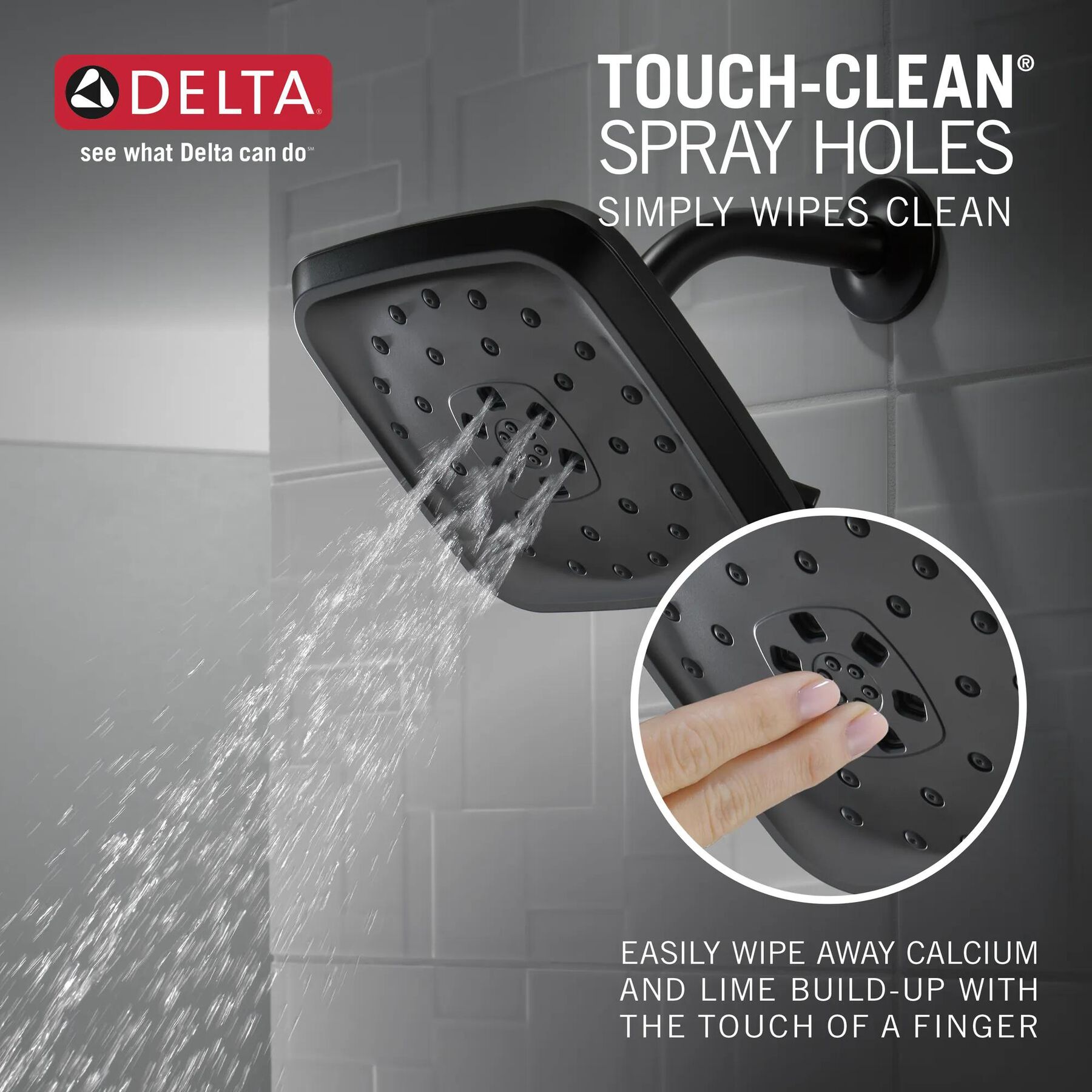 H2Okinetic&reg; 4-Setting Shower Head with Ultrasoak&reg;