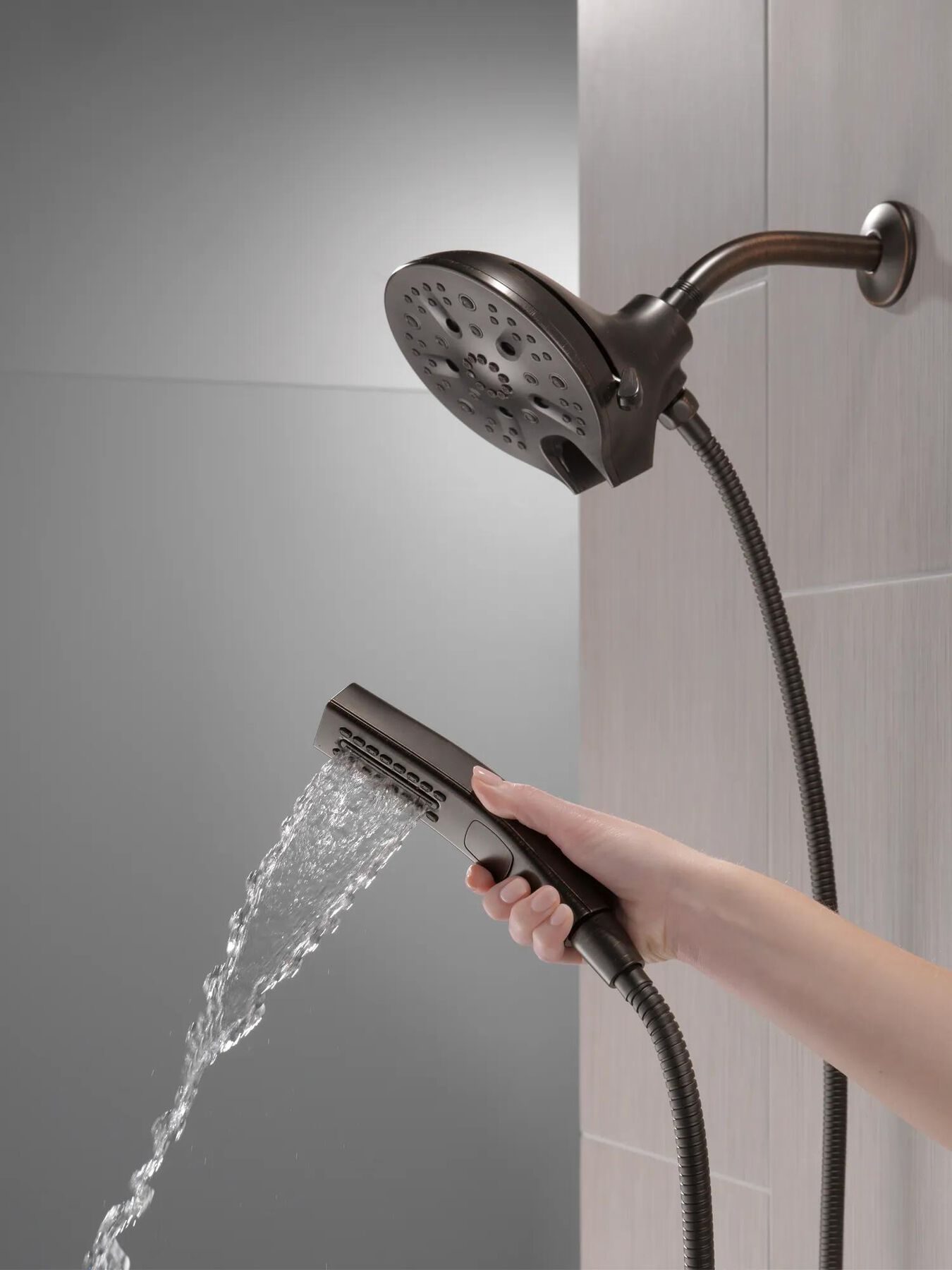 In2ition&reg; H<sub>2</sub>Okinetic&reg; 5-Setting Two-in-One Shower (Recertified)
