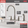 Two Handle Kitchen Faucet with Spray