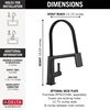 Single Handle Exposed Hose Kitchen Faucet