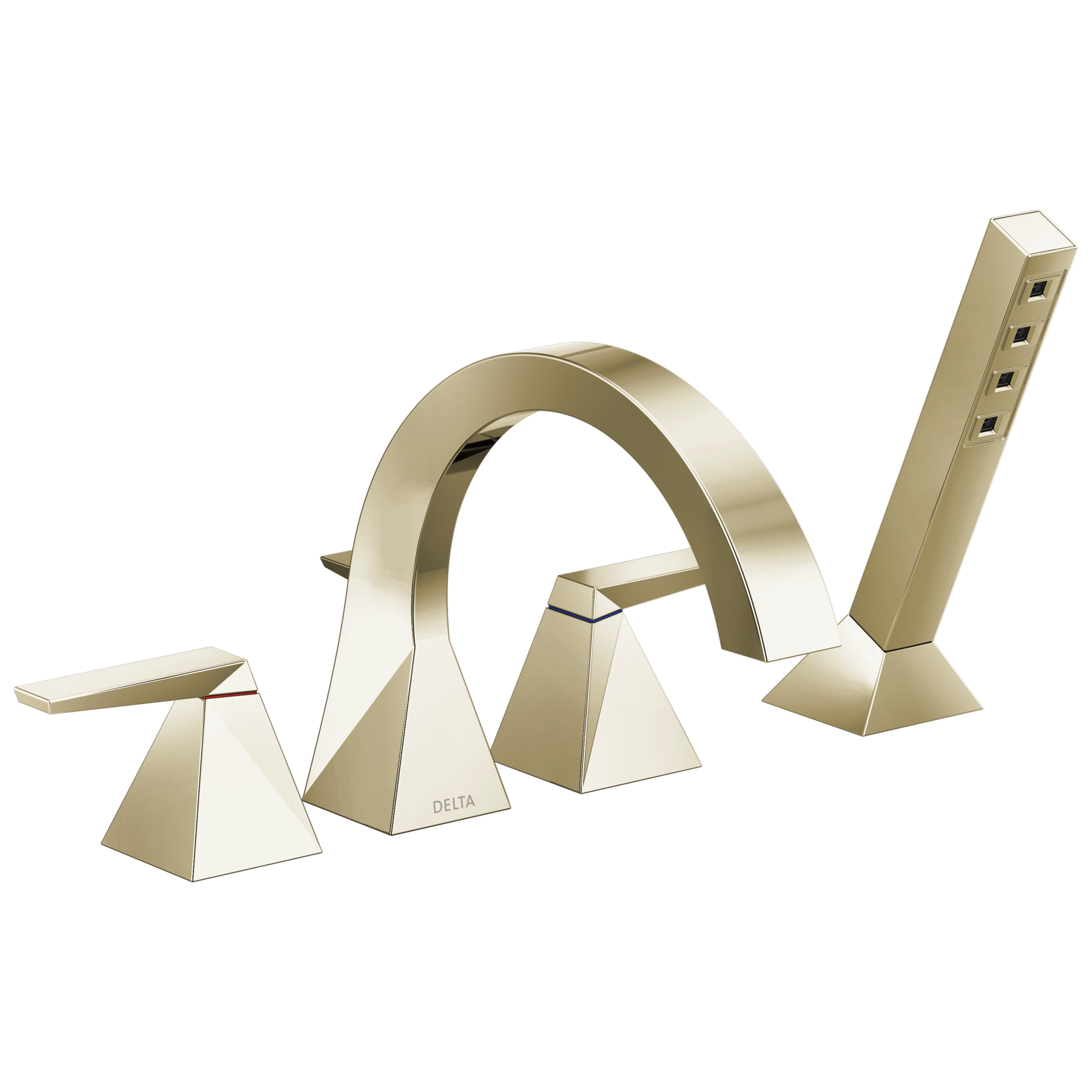 Two-Handle Roman Tub Trim with Hand Shower
