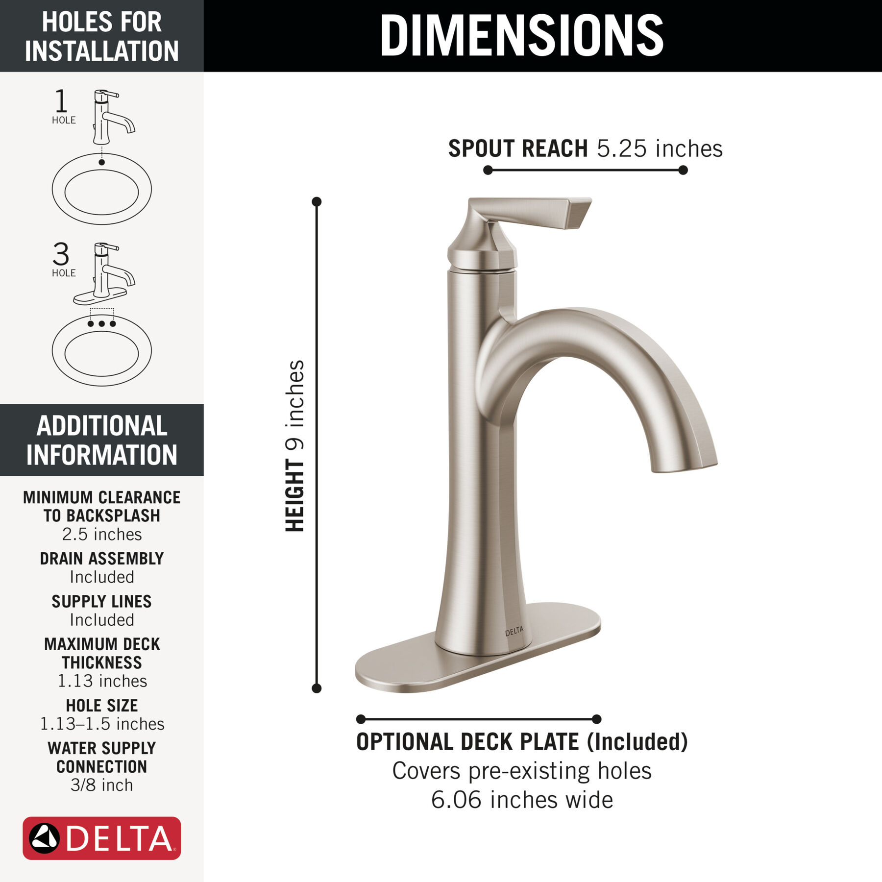Single Handle Bathroom Faucet