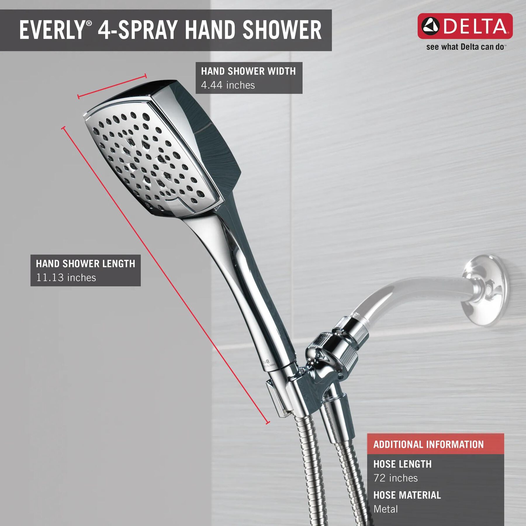 4-Setting Hand Shower
