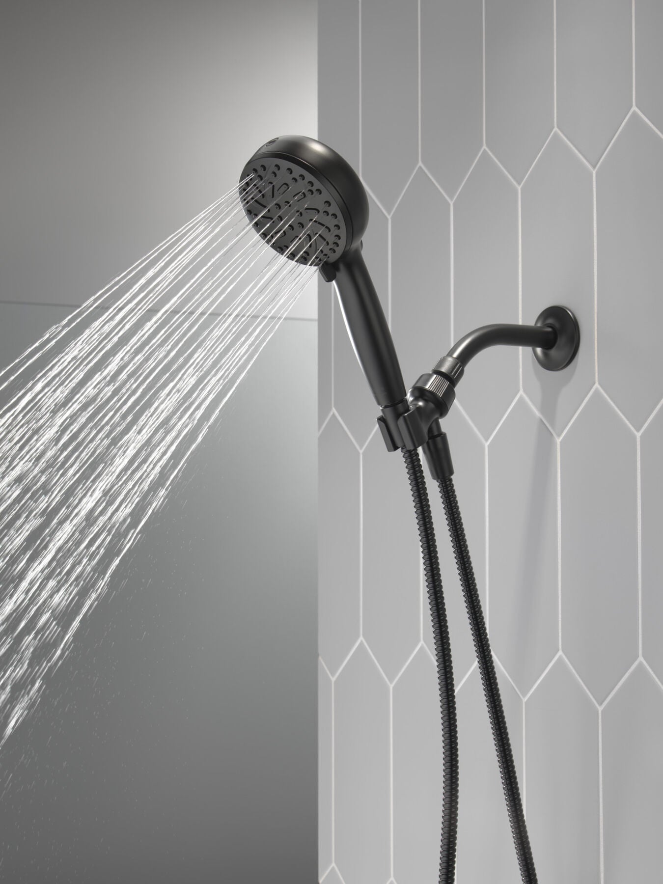 6-Setting Hand Shower with Cleaning Spray