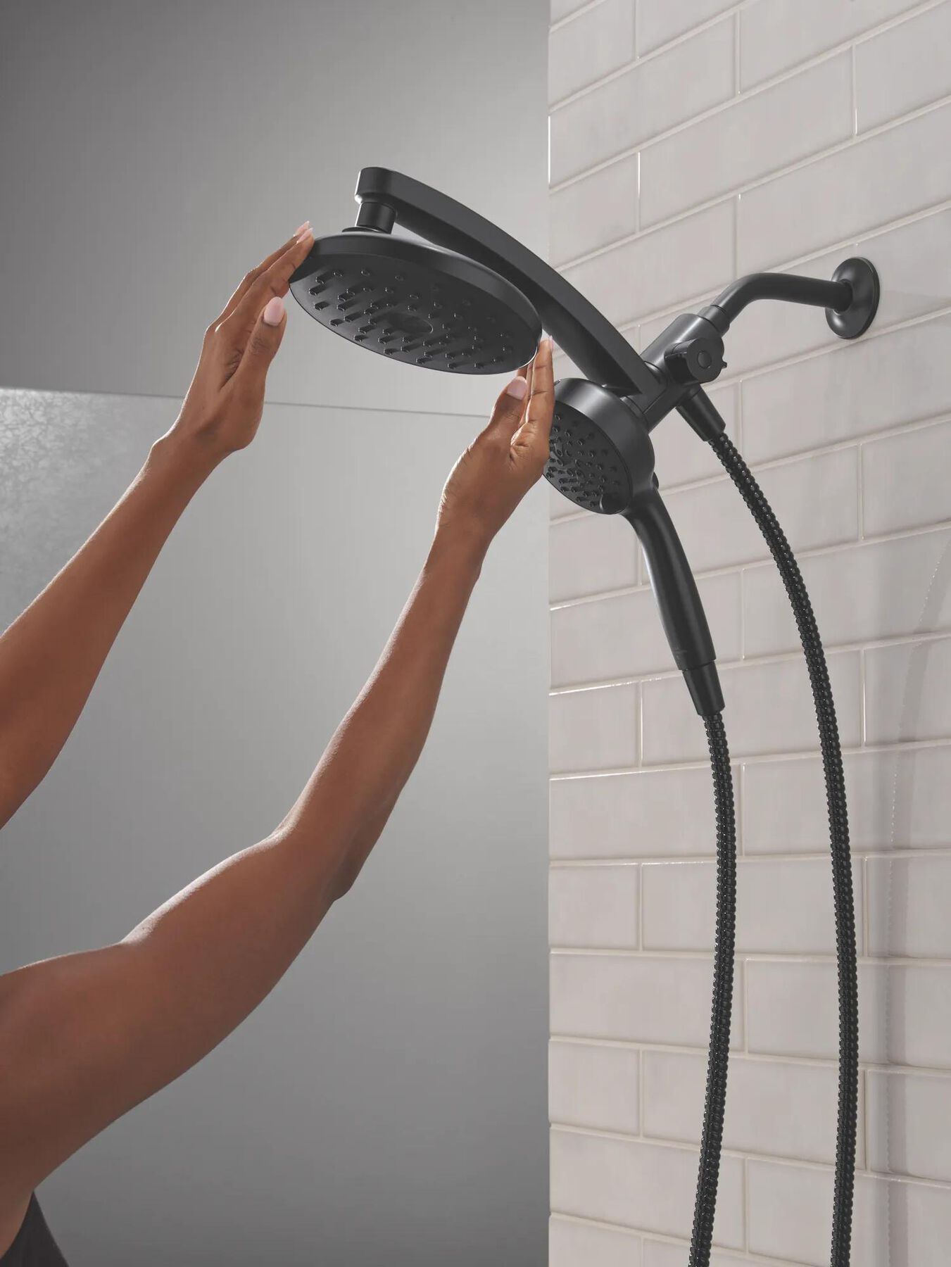 PivotPro&trade; 3-in-1 Combination Shower with Silicone Spray Face