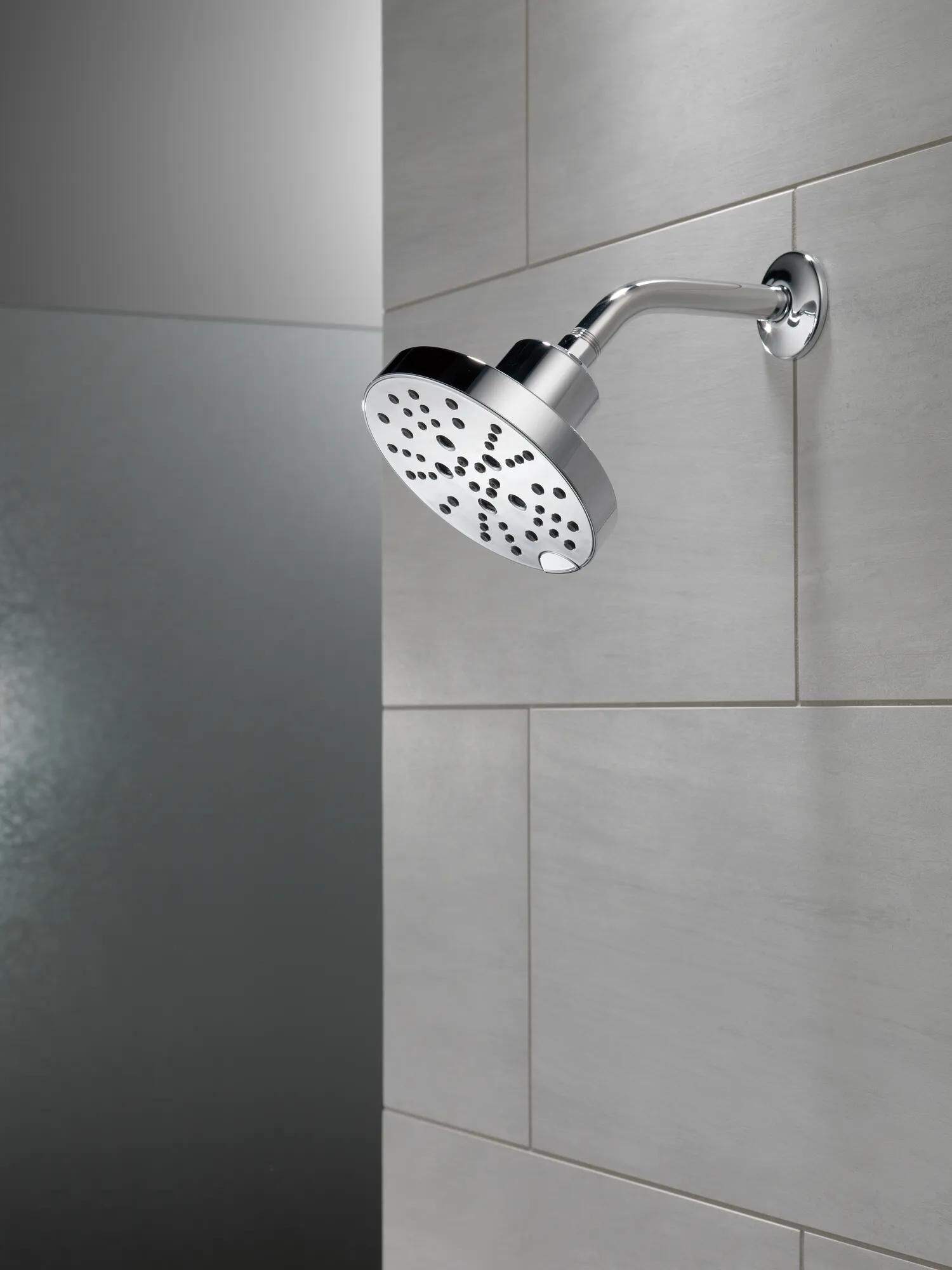 H2Okinetic® 5-Setting Contemporary Raincan Shower Head in Chrome