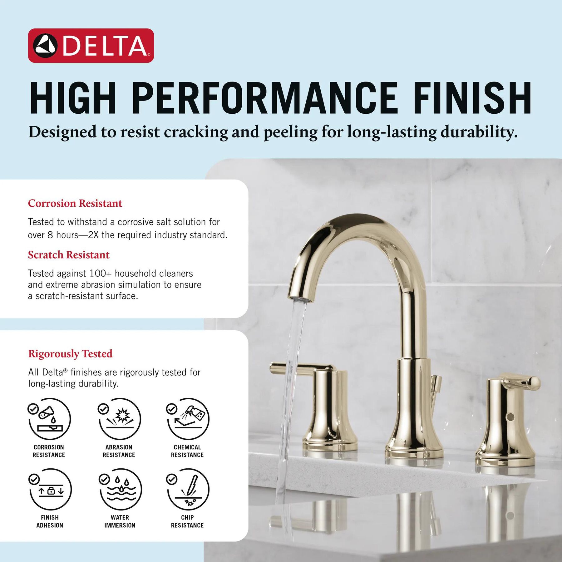 Two Handle Widespread Bathroom Faucet
