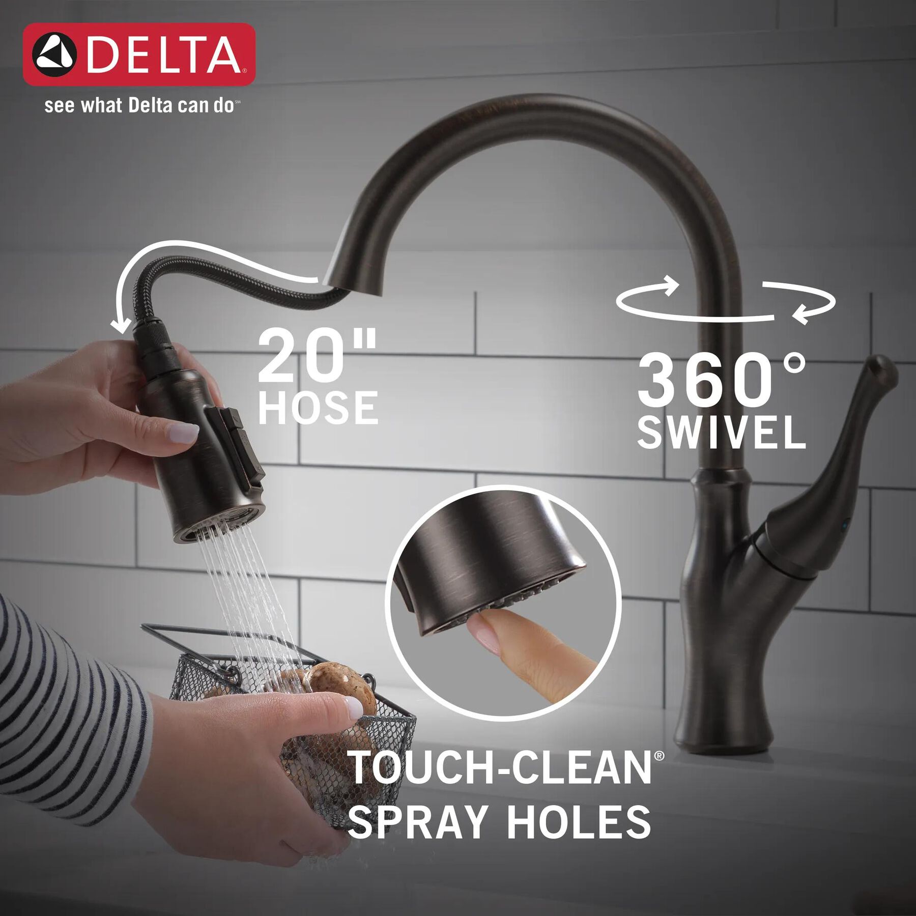 Single-Handle Pull-Down Kitchen Faucet