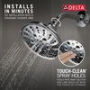 H<sub>2</sub>Okinetic&reg; 5-Setting Traditional Raincan Shower Head