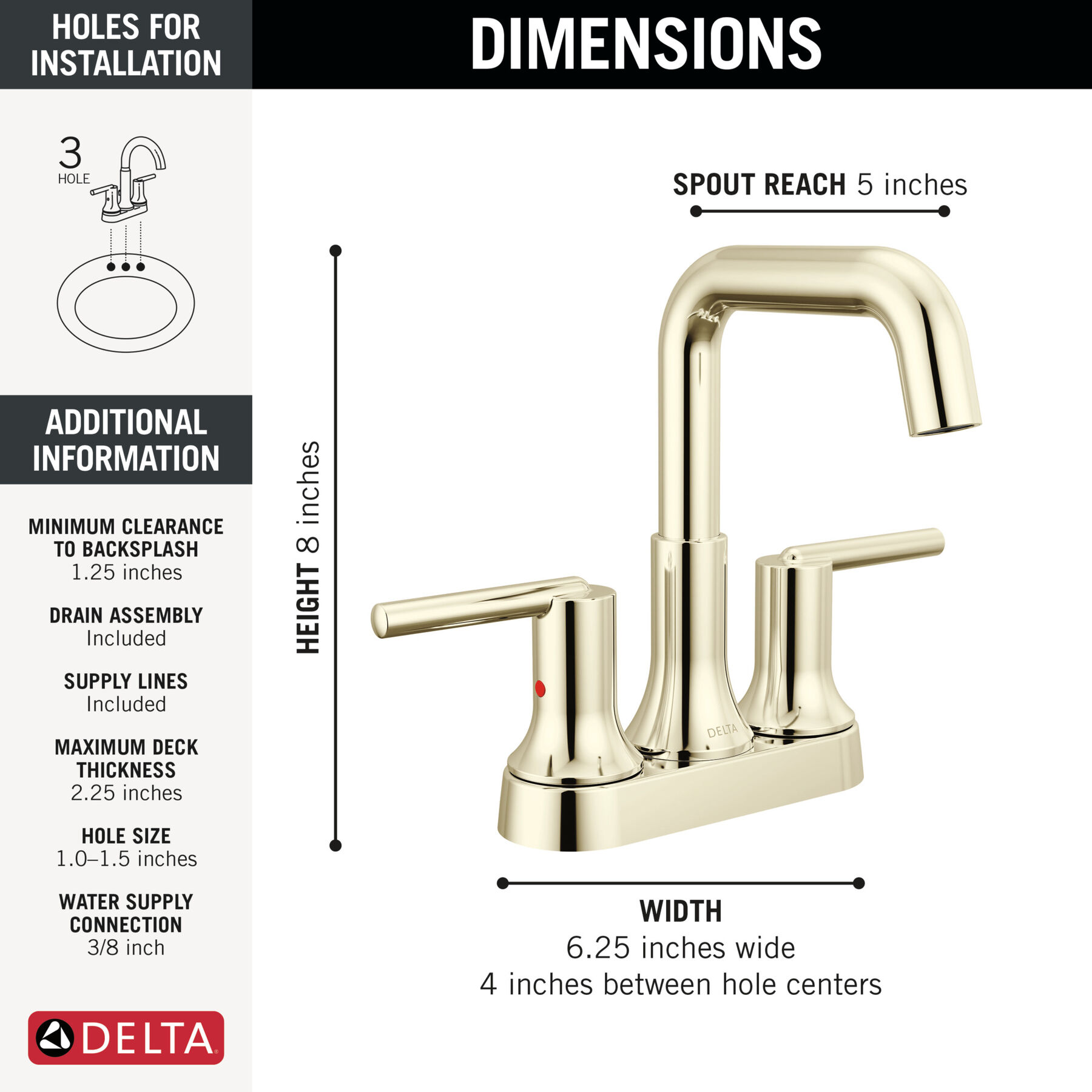Centerset Bathroom Faucet