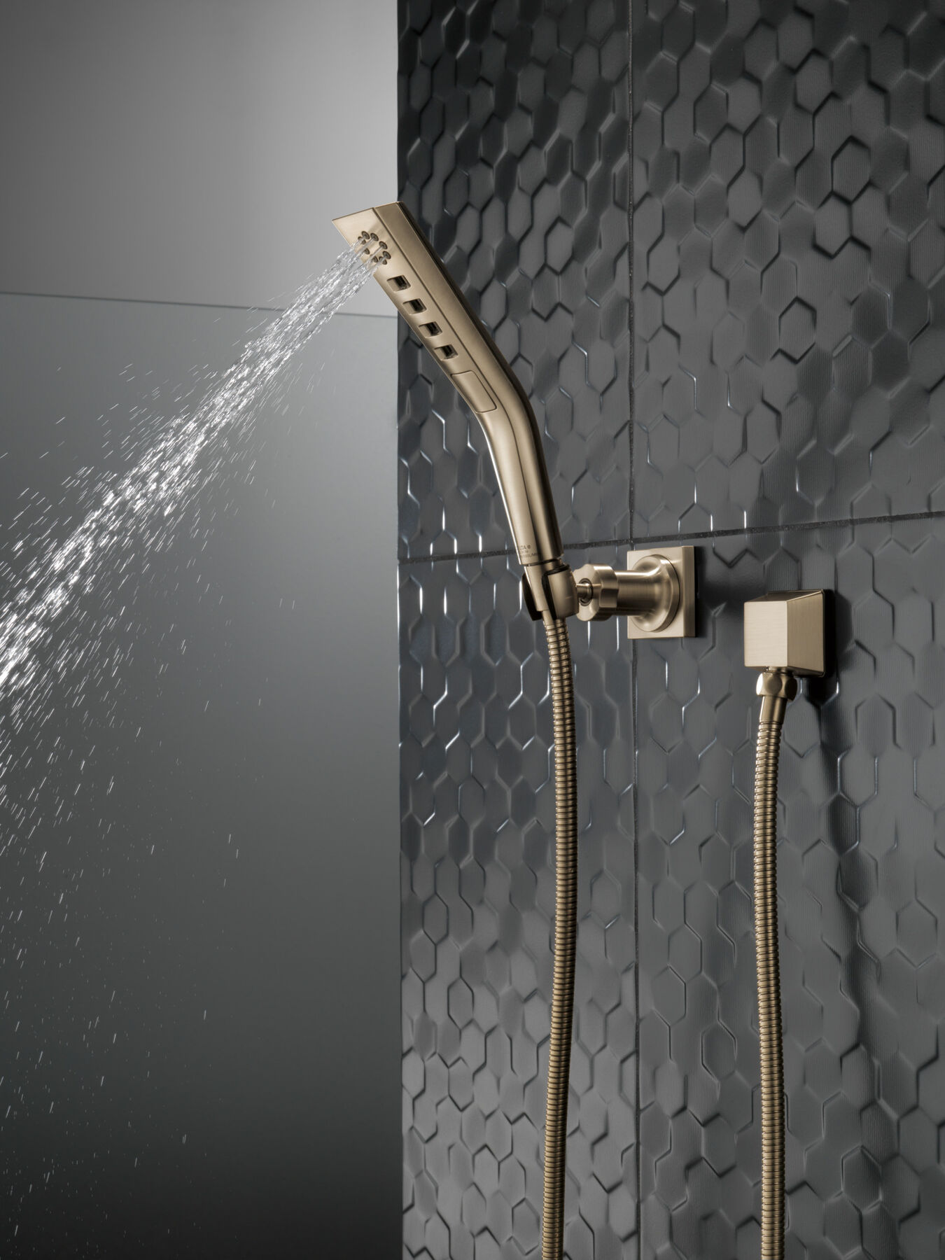 H<sub>2</sub>Okinetic&reg; 3-Setting Wall Mount Hand Shower