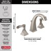Two Handle Widespread Bathroom Faucet (Recertified)