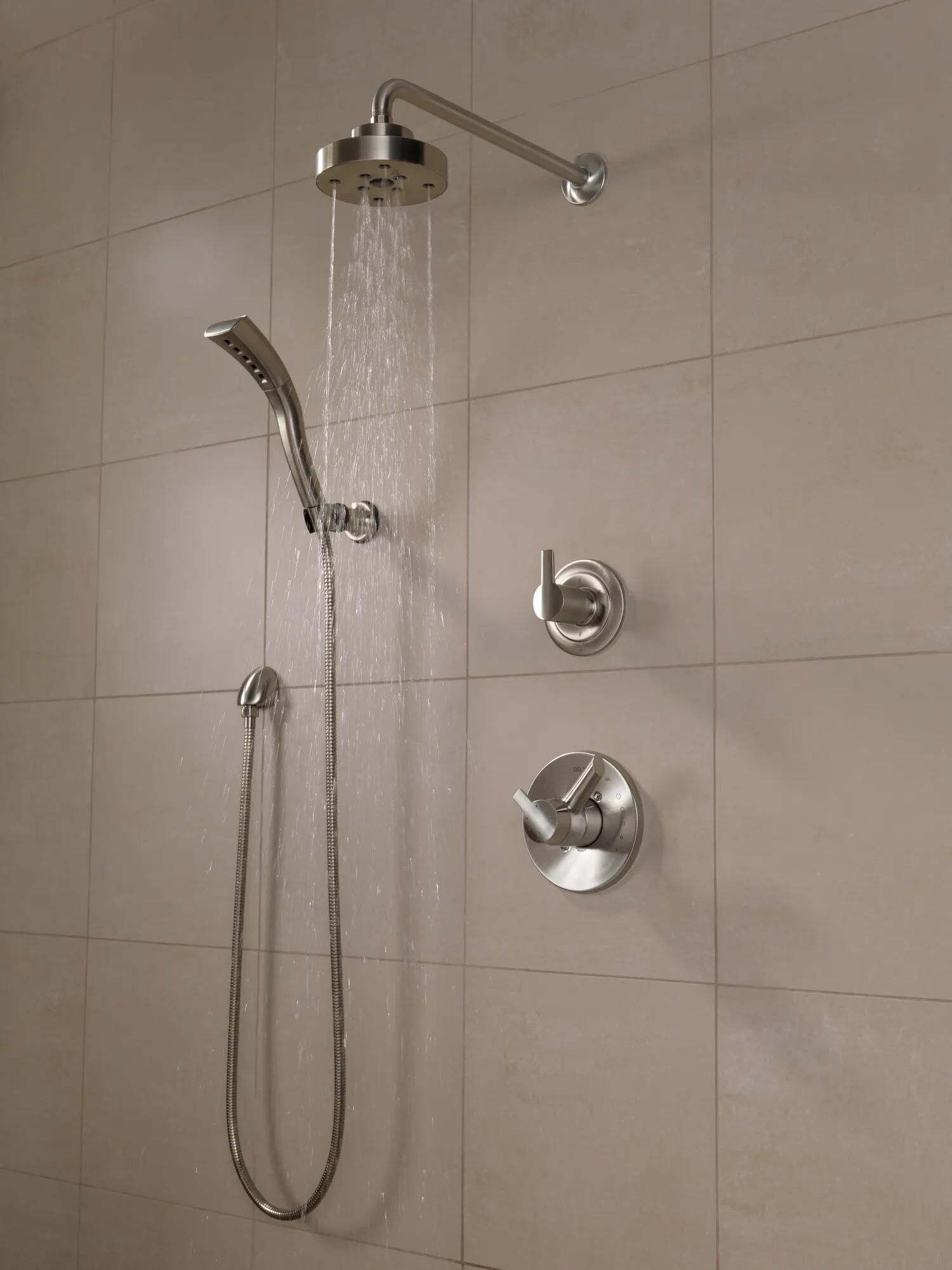 H2Okinetic® Single-Setting Adjustable Wall Mount Hand Shower in
