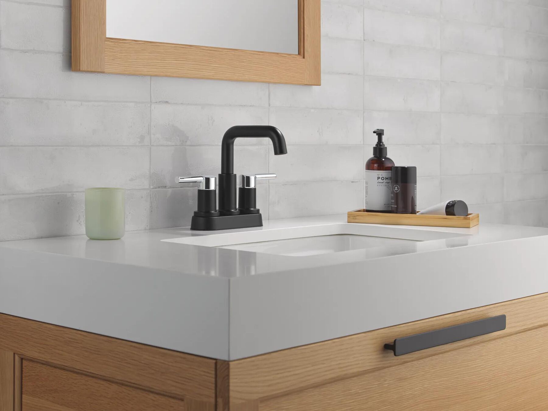 Two Handle Centerset Bathroom Faucet