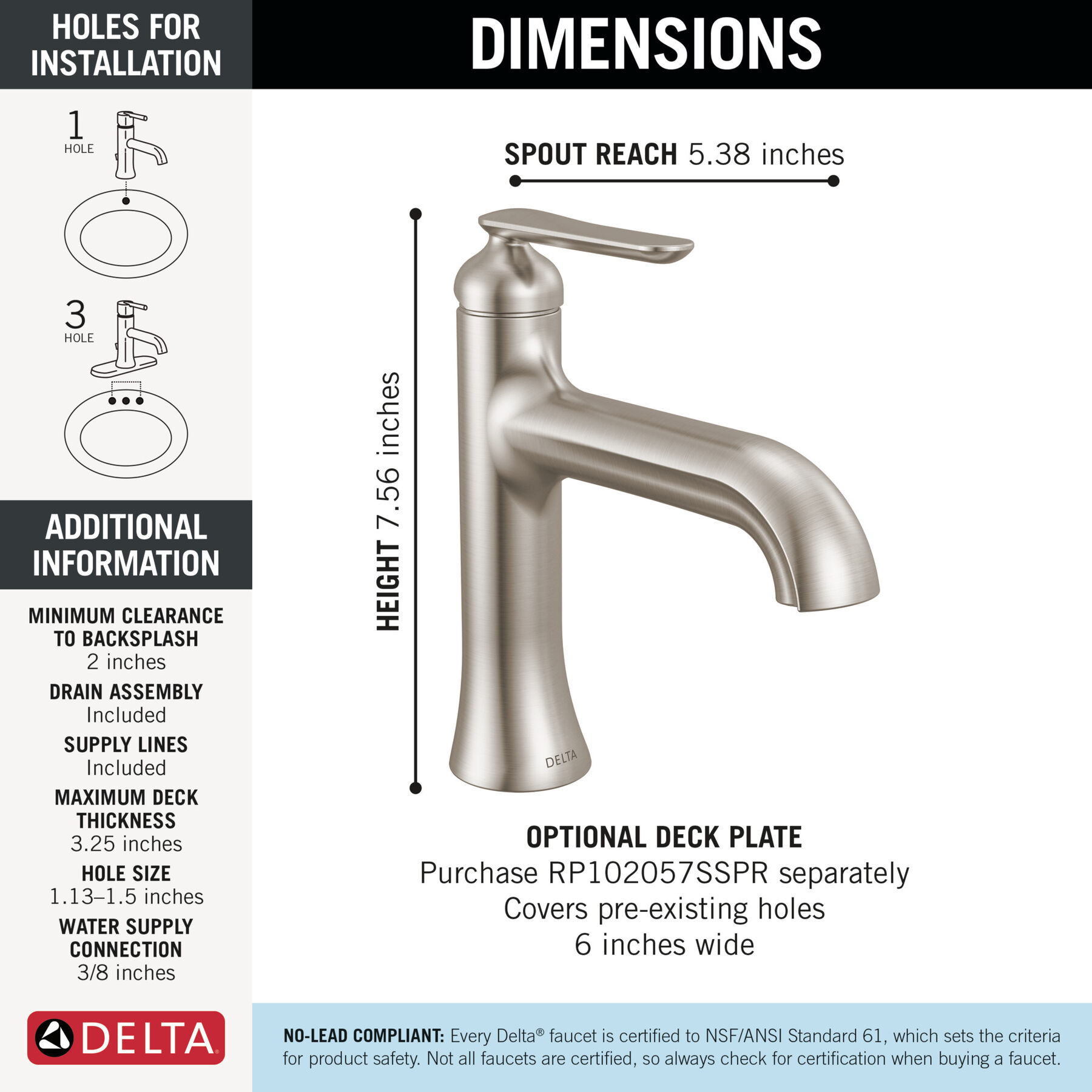Single Handle Bathroom Faucet