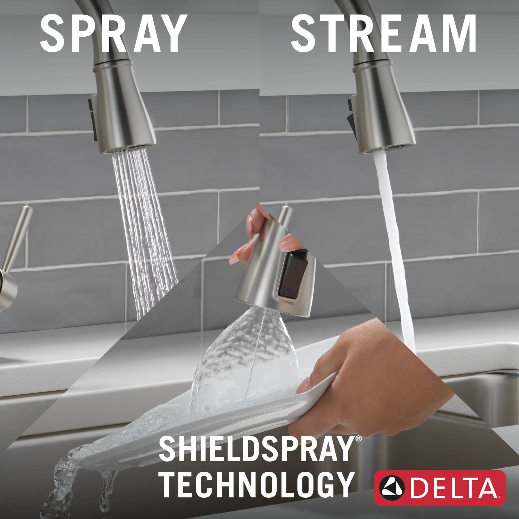 Pull-Down Kitchen Faucet w/Soap (Recertified)